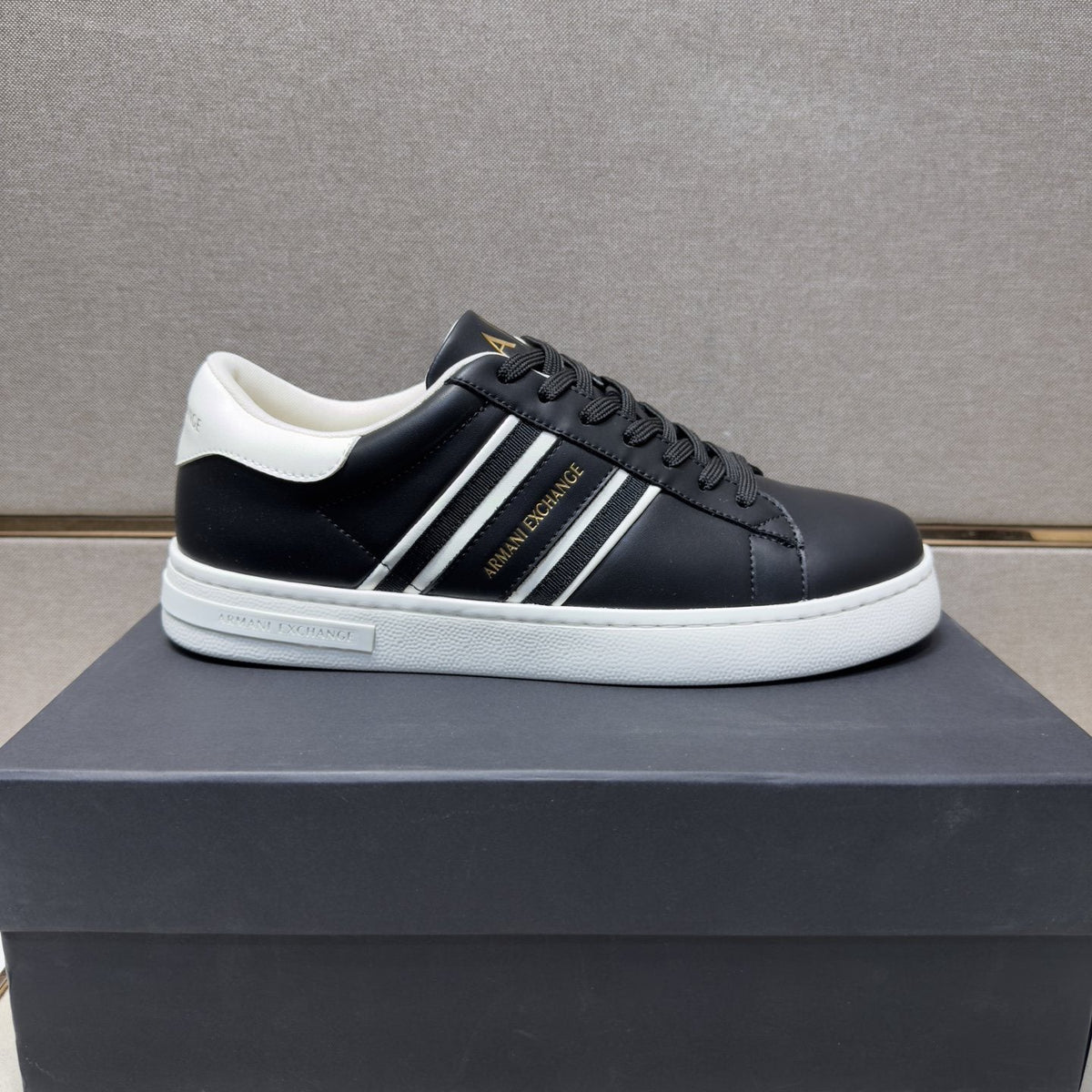 Armani Striped Low-Top Sneakers — hero